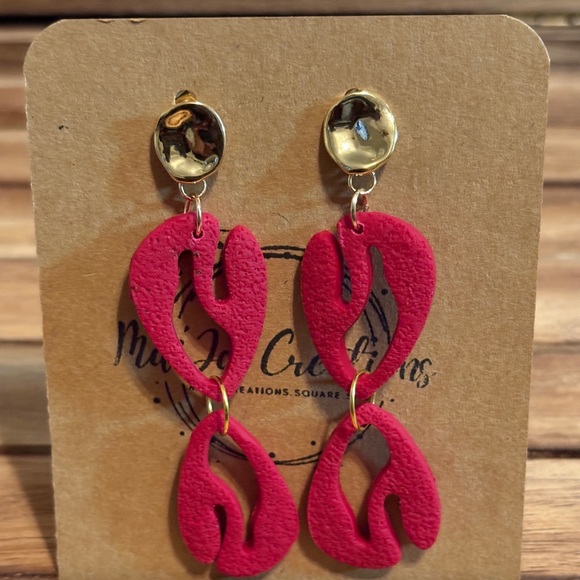 Small Batch Handmade Polymer Clay Earrings - Picture 10 of 12